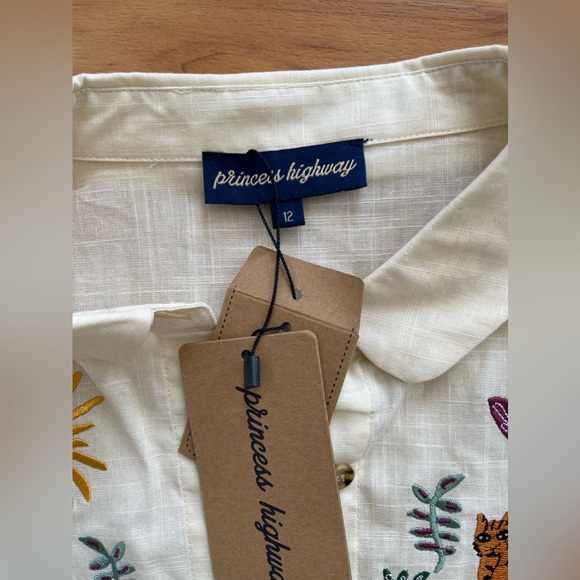 Princess Highway tie top big cat shirt size 12 aus - Picture 4 of 4